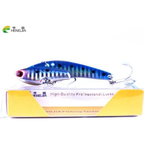 HENGJIA 1PC Fishing Lure VIB 7.5cm 21g Metal Lipless Crankbait For Both Freshwater And Saltwater Bass Or Walleyes Fishing