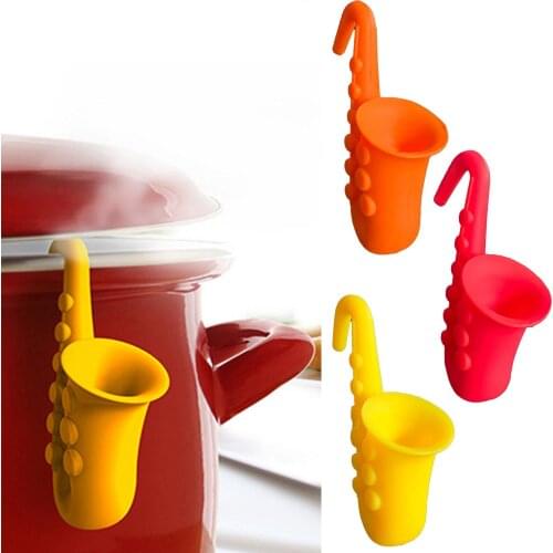 Horn Saxophone Shape Pot Cover Spill-Proof Lid Rack Supporter Overflow Stoppers Pot Cover Lifter Kitchen Specialty Tool