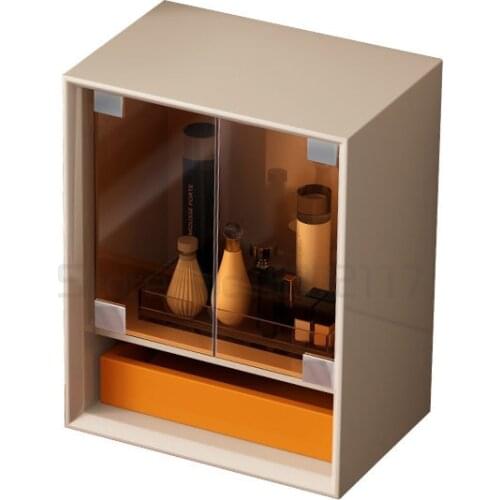 Make up box bay window dressing table table small storage desktop jewelry box make up cabinet