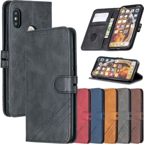Leather Flip RedmiNote5 Case on For Xiaomi Redmi Note 5 Pro Note5 5 Pro 5Plus 5A Coque Magnetic Stand Wallet Phone Cover