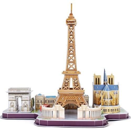 Cubic Fun 114 Piece Jigsaw Puzzle City Line Paris