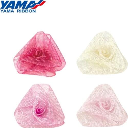 YAMA Rose Flower Ribbon Diameter 19mm±2mm 200pcs/bag for Ribbon Crafts Hair Accessories Wedding DIY Decoration