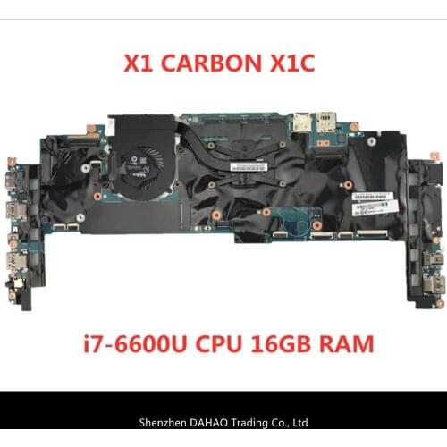 14282-2M FOR Lenovo ThinkPad X1 CARBON Yoga X1C laptop motherboard Type 20FB, 20FC i7-6600 CPU 16GB 01AX809 01AX813