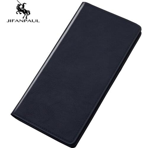 JIFANPAUL 2020 New Mens Wallet Long European and American Fashion Wallet Wallet Multifunction Casual Dollar Bill Tide