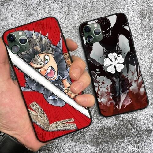 Asta Black Clover Anime poster soft silicone Phone case cover shell For iPhone 6 6s 7 8 Plus X XR XS 11 Pro Max