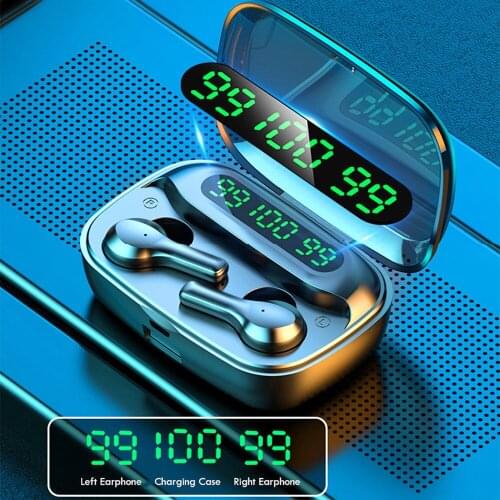 TWS Bluetooth Earphones Wireless Music Headphone Fingerprint Touch 9D Noise Reduction Sports Headset Works on all Smartphones