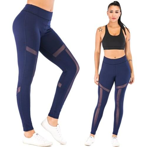 Newest Wholesale Fashion Women Running Fitness Leggings Ladies Breathable Sport Trousers