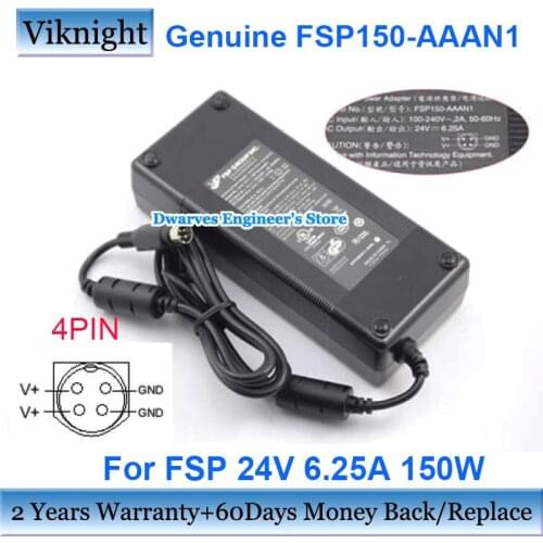 Genuine FSP FSP150-ABB AC Adapter FSP150-AAAN1 24V 6.25A 150W Power Supply Laptop Adapters molex 4pin