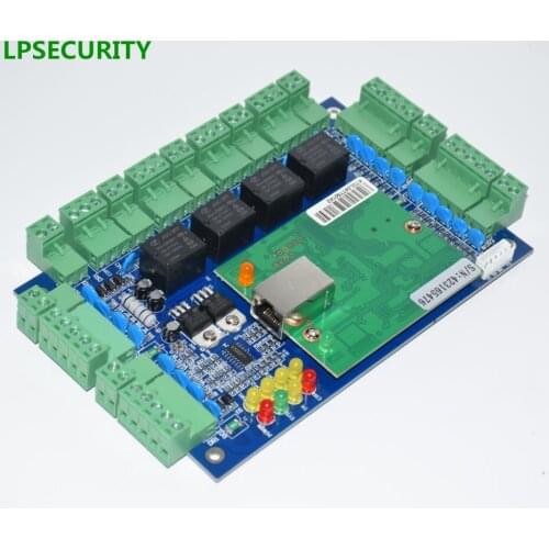 LPSECURITY TCP/IP RJ45 4 DOOR Access Control Board Module door access controller panel system