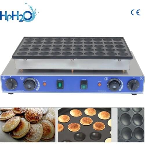 CE approved 110V/220V commercial 50 hole dorayaki machine, mini dutch pancakes, mini pancake maker Dutch Poffertjes grill