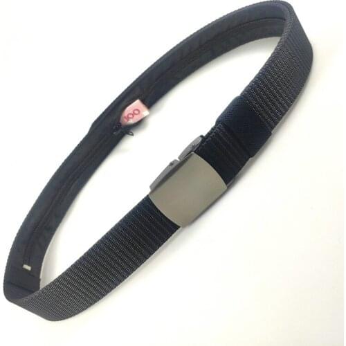 38MM Alloy Buckle hidden Money Belt ladies Outdoor leisure Fashion Sports Travel Safety Invisible Canvas Wallet Nylon Belt