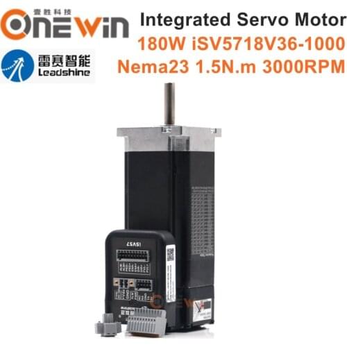 Leadshine 180W servo motor iSV5718V36-1000 for inkjet printer parts isv57 3000RPM with encoder 1000 lines
