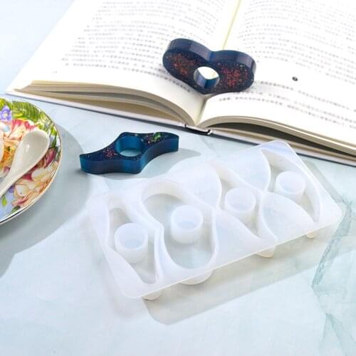 Silicone Resin Mold for Book Page Holder Handmade Thumb Bookmark Epoxy Resin Casting Mold DIY Cool Reading Accessories Gifts
