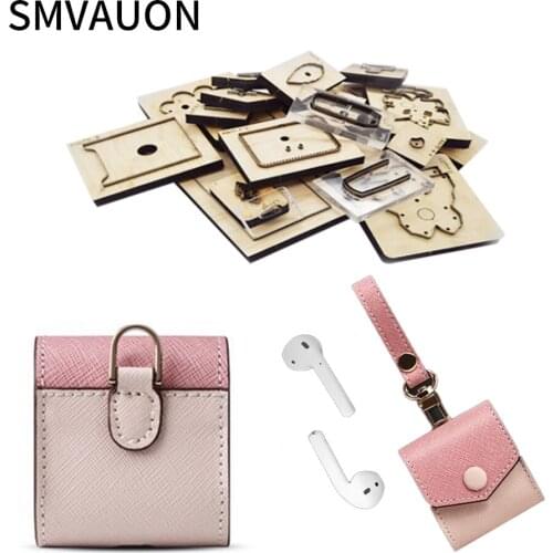 SMVAUON Wooden Die Cutting Diy Wireless Bluetooth Headset Storage Bag Dies Fille Scrapbooking Suitable For Die-Cutting Machines