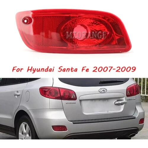 MZORANGE Rear Reflector Light For Hyundai Santa Fe 2007-2009 No Bulb Rear foglamp FogLights Rear Fog Lamp Brake Light