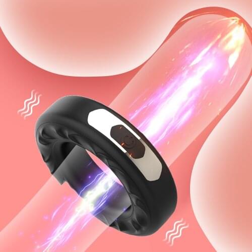 Vibrating Penis Ring Silicone Cock Rings Dick Vibrators Male Penis Massage Sex Toys For Men 1w Speed Time Delay Cock Penis Ring