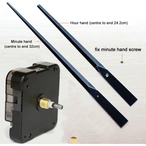 12888SMO High Torque "I" Shaft Movement Sweep 6mm Screw axis length With 1#Hands Clock Accessory Quartz Movement DIY Clock Kits