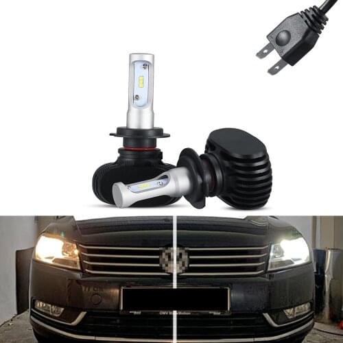 2x Canbus 6000k White 8000lm H7 Led Light LED High Beam/Low Beam Headlight For Passat B7 (2012)