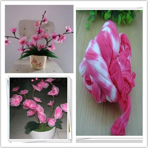 54 colors mix shipping or only one color ship double color stocking flowers/nylon flower /silk flower making/ DIY flowers craft
