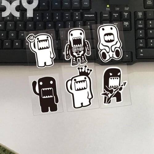 6PCS /set Anime Car Sticker Vinyl Decal Car Sticker for Truck Car Window Bumper Guitar Cartoon Motorcycle