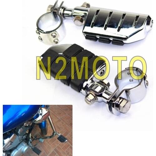 Motorcycle Highway Footpegs w/ Clevis Mount 1-1/2" 1-1/4" 1-1/8" Clamps Foot Pegs For Harley Footrests 38mm 32mm 28mm Clamp