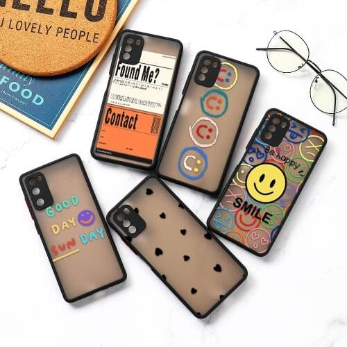 Smile Face Case For Xiaomi Mi 11 Ultra Case Mi11 Lite Hard PC Funda Redmi Note 10 Pro 9 8 7 9S 10S 9T 9A 9C Coques Poco X3 F3 M3