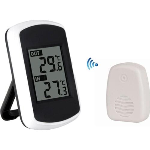 2 in 1 Digital Thermometer Hygrometer Mini Temperature/Humidity Meter Home Wall Hygrothermograph for Indoor Outdoor
