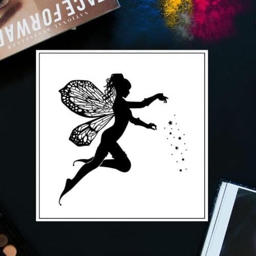 Fairy Angel DIY Silicone Clear Stamp Cling Seal Scrapbook Embossing Album Decor E56E