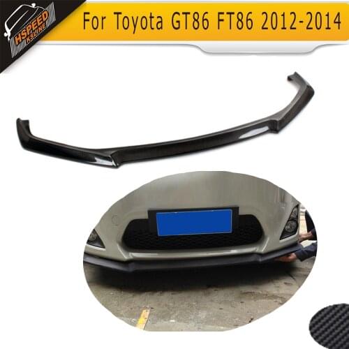 Carbon fiber car front lip front bumper lip for toyota GT86 FT86 2012 2013 2014