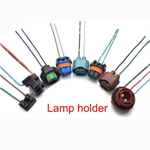 H1H3 H4 H7 H8 H11H9 car headlight fog lamp 9005 9006 high temperature resistant ceramic socket plug lamp holder light bulb relay