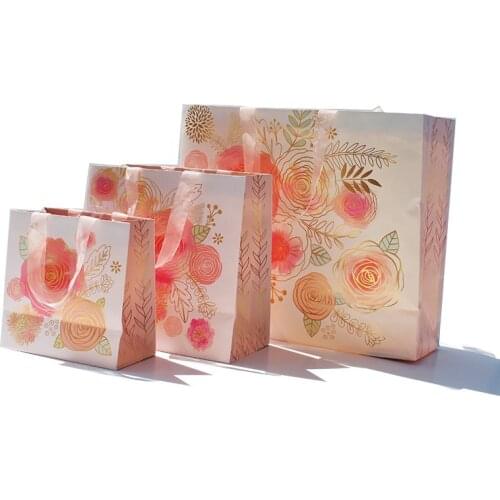 Customized logo Pure red Christmas bag New personalized Christmas blush pink rose gold eyelashes gift bag shoes