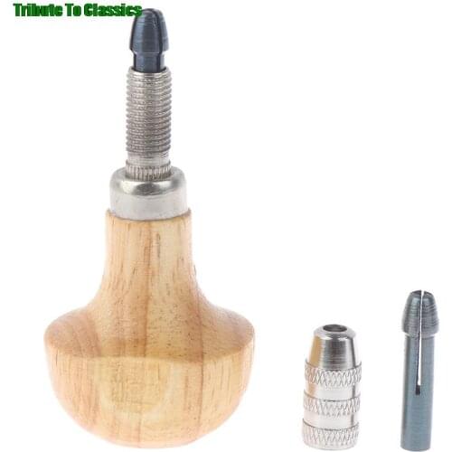 Hot Sale Jewelers Pin Vise Vice Wooden Handle Twisting Wire Wrapping Collet Watches Pin Vise Drill Kit Jewelry Tools