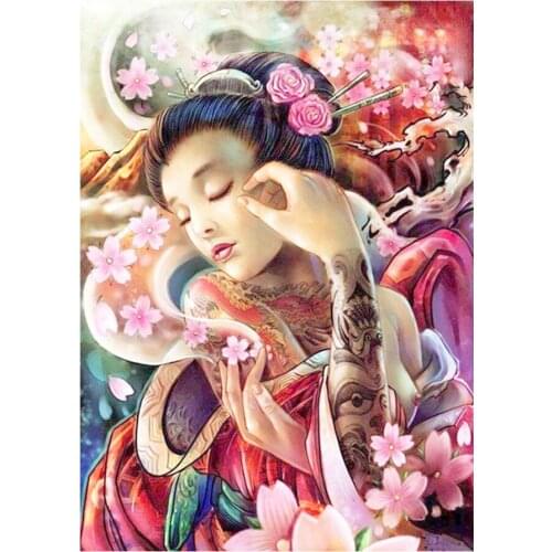 Japan Geisha Diamond Painting portrait woman Full Drill 5D Nouveaute DIY Mosaic Embroidery Cross Stitch home decor gifts