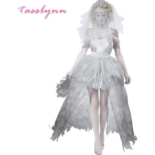 Tim Burtons Corpse Bride Halloween Costume Corpse Bride Cosplay Costumes Women Dresses Movie & TV