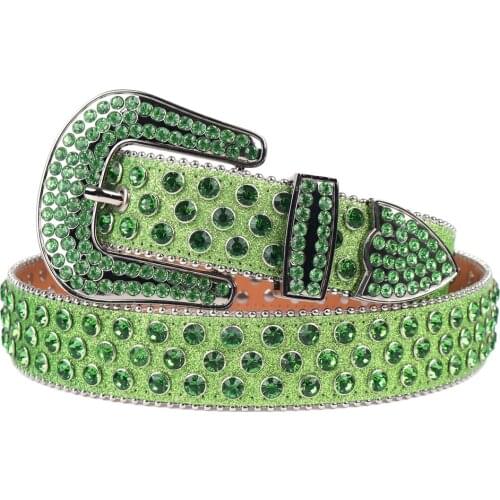 Western Cowgirl Cowboy Rhinestones Belt Bling Luxury Strap Men Women Diamond Studded Belts Cinturones Para Mujer Cinto De Strass