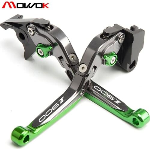 LOGO z900 z650 CNC Adjustable Folding Extendable Motorcycle Brake Clutch Levers For Kawasaki Z900 Z650 2017-2021 2018 2019 2020