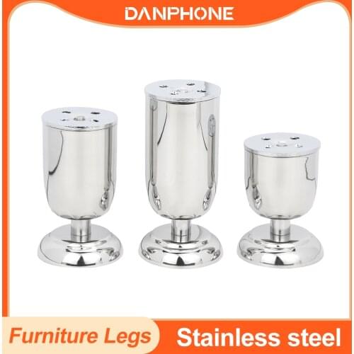 DANPHONE Legs For Furniture Sofa TV Cabinet Coffee Table Wooden Chair Dresser Bed Stainless Steel Feet Use