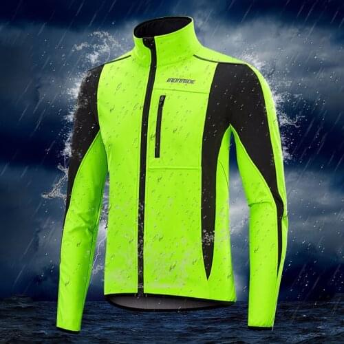 Autumn Winter Warm Up Thermal Fleece Cycling Jacket Bicycle MTB Road Bike Clothing Windproof Waterproof Long Jersey Jersey -40
