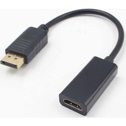 DP to HDMI-compatible Cable Adapter Male To Female For HP/DELL Laptop PC Display Port to 1080P HDMI-com' Cable Adapter Converter