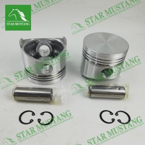 E70 D950 V1200 Engine Piston with Pin Clips 15532-21110 15732-21112 For Kubota (For One Engine)
