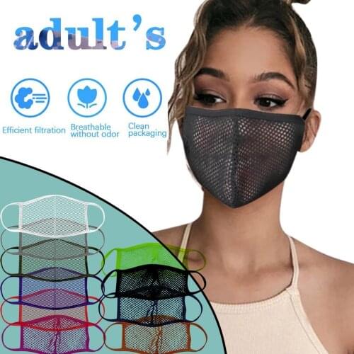 Cosplay Transparent Mascarillas Mask For Adult Fashion Washable Reusable Masque Hollow Out Casual Facemask Cosplay Halloween