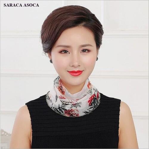 Spring Autumn Winter Women Pring Ring Head Collar All Match Fashion Small Scarf Double Layer Scarves