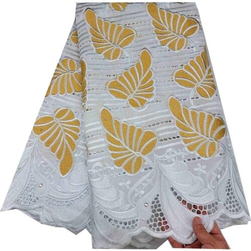 SJ Lace Latest Swiss Voile Lace In Switzerland 2021 High Quality Cotton Embroidery Lace Dubai Fabric African Swiss Lace h3-47
