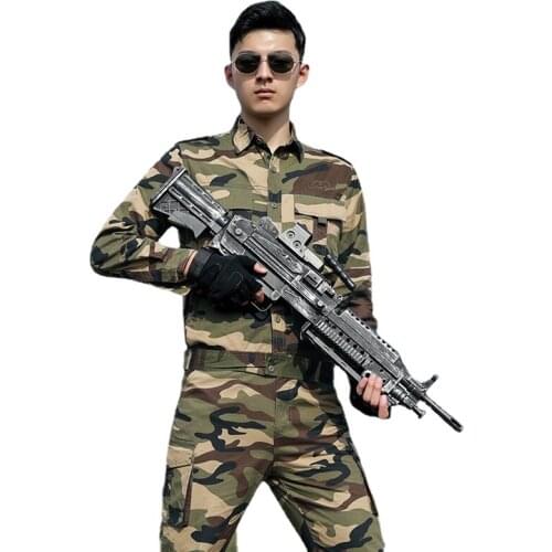 Military Uniform Tactical Clothing Mens Army Camouflage Suit Combat Shirt and Pants Training CS Combat Hunting Women Streetwear