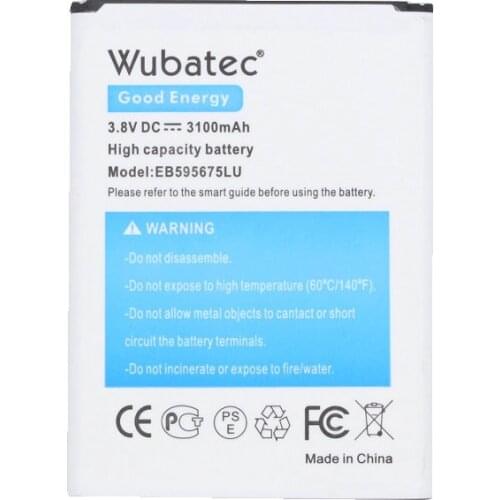 Wubatec 1x EB595675LU 3200mAh Gold Replacement Battery For Samsung Galaxy Note 2 II Note2 N7100 N7102 N7105 I605 T889 L900