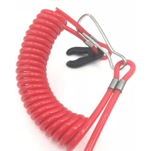 1 Pcs Safety Tether Safety Lanyard Tether Cord Boat Outboard Engine Safety Tether Kill Switch For Yamaha Honda Ect ABS & Nylon