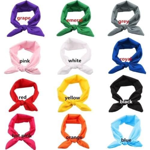 10 pcs / lot ,18.5*7.5cm Messy headband rabbit bunny bowknot ear Head wraps hair cute Accessories