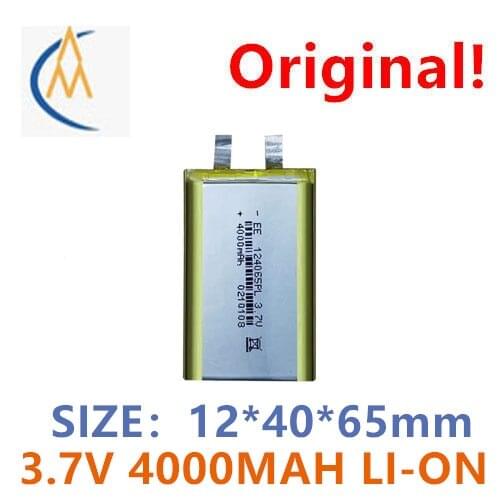 124065 polymer lithium battery 3.7V 4000mAh high capacity hand warmer smart lock power bank lithium battery mobile wifi mobile p
