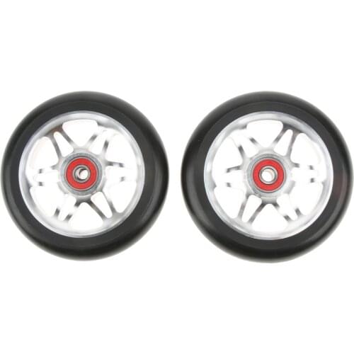 2Pcs 110mm Stunt Pro Scooter Aluminum Core Pu Alloy Wheel for Rider