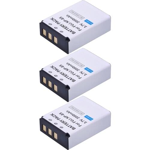 3pc 2000mAh NP-85 NP85 NP 85 Rechargeable Camera Battery for Fujifilm S1 SL1000 SL240 SL245 SL260 SL280 SL300 Cameras